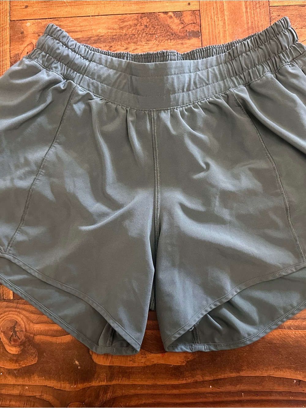 lululemon athletica Slate Green Running Shorts